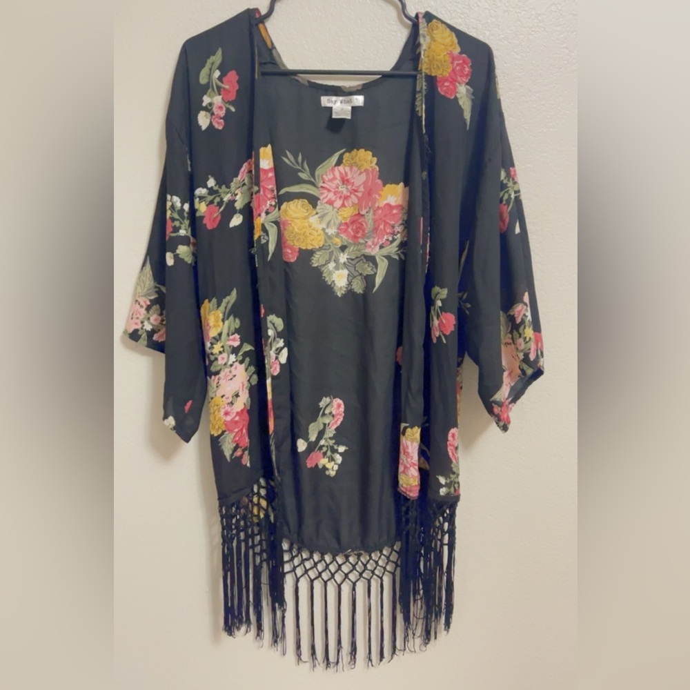 Women’s Cover Up Floral with Tassles